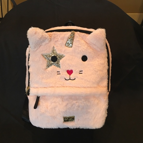 Betsey Johnson Handbags - SOLD. Betsey Johnson NWT Cat Plush Backpack